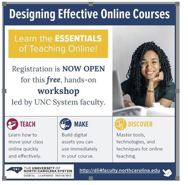 Design Effective Online Courses flyer